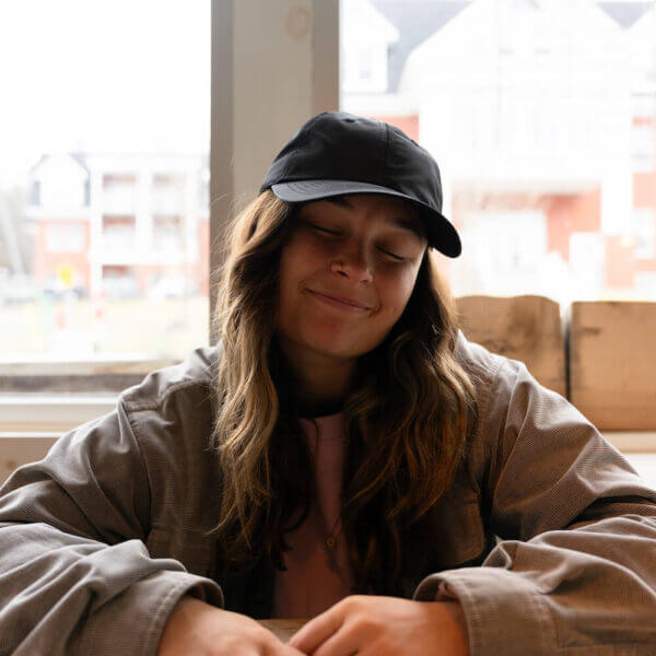 woman with a sports cap